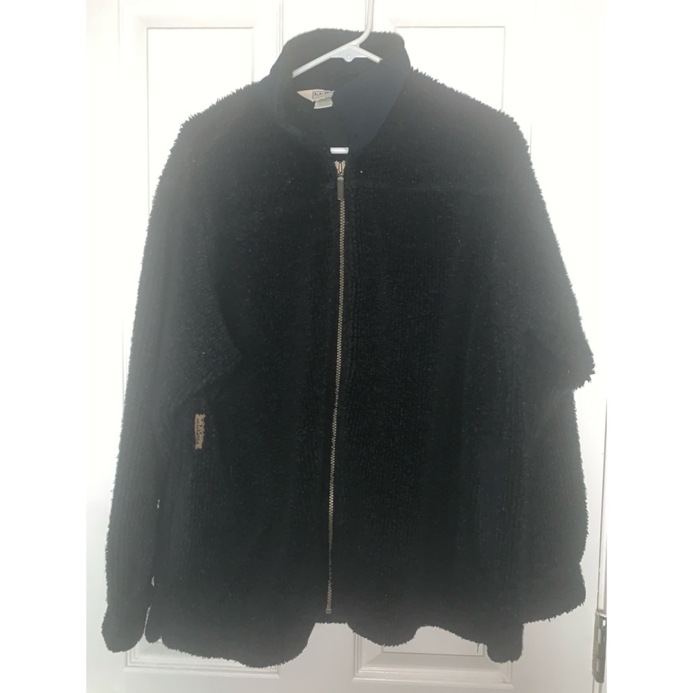 Vintage LL Bean Black Zip Up Women’s Size Medium